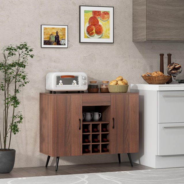 Sideboard Buffet Cabinet with Removable 9-Bottle Wine Rack