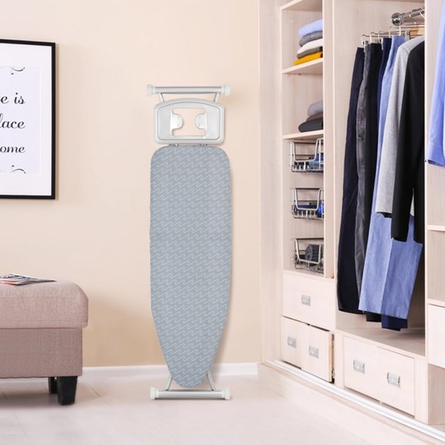 Ironing Board Full Size 55” x 15” Foldable Iron Stand with Iron Rest