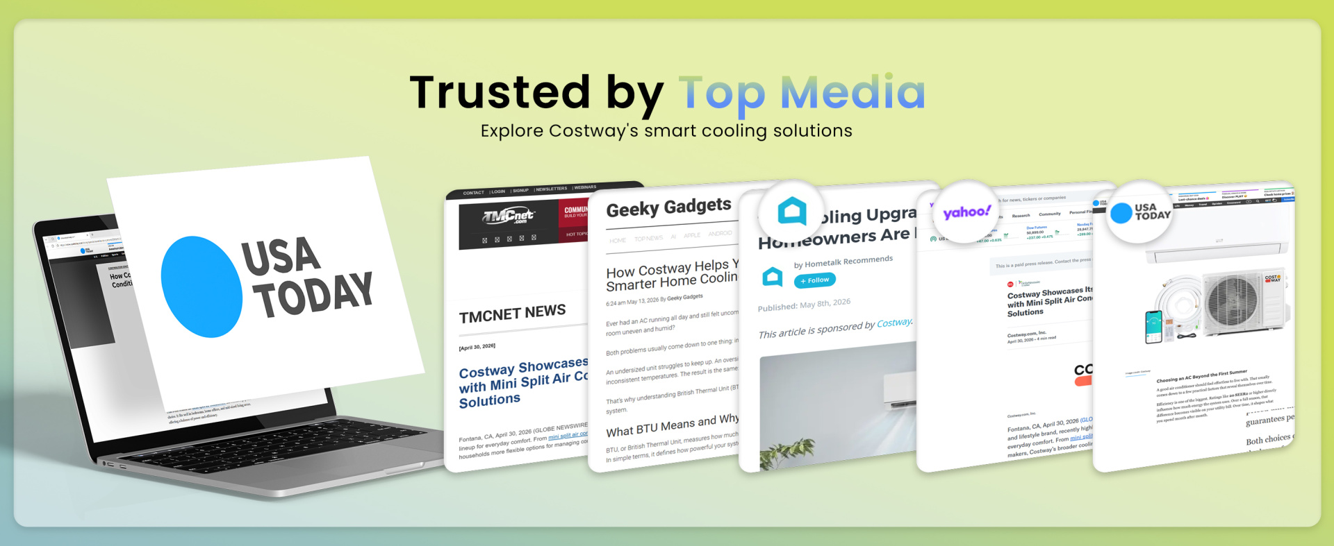 Costway mini split trusted by many top media